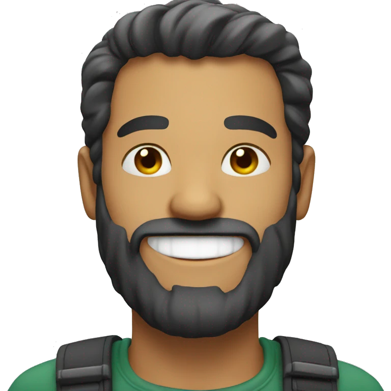 smiling man with beard emoji