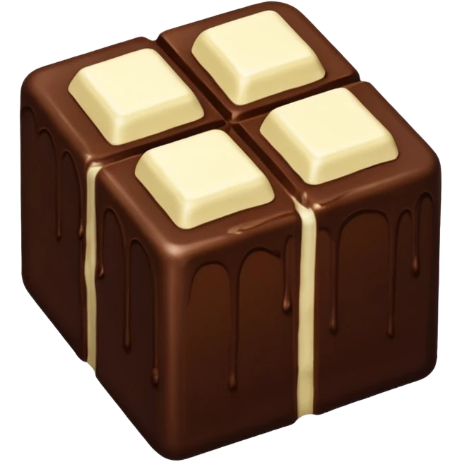 a chocolate network with lines between chocolate emoji