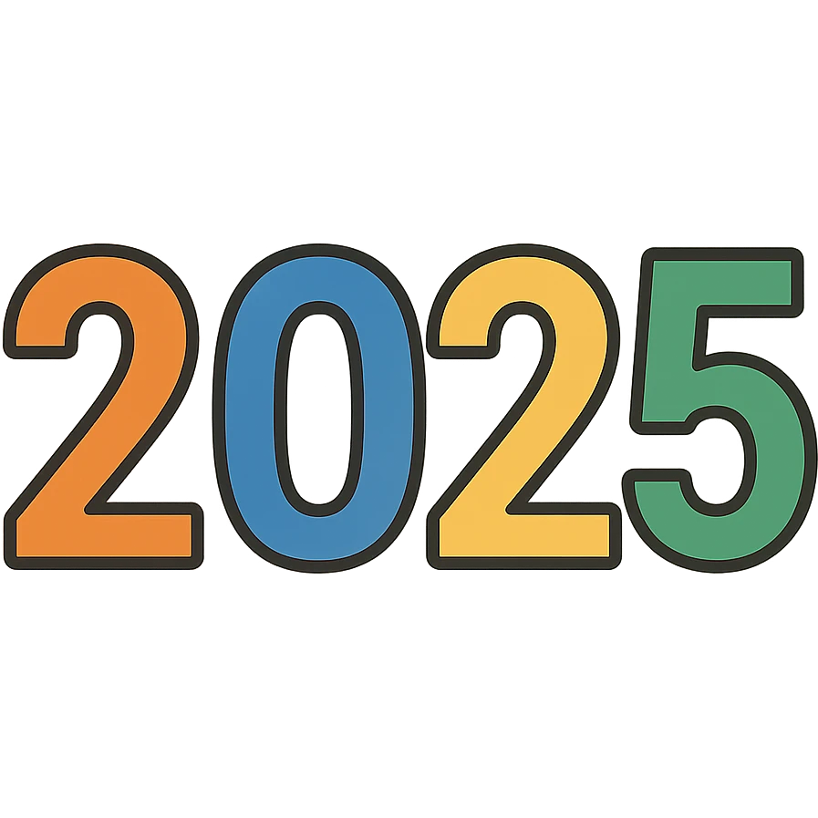 flat design style 2025 emoji