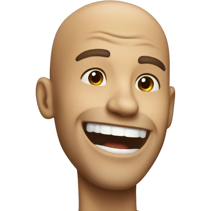 guy smiling like crazy emoji
