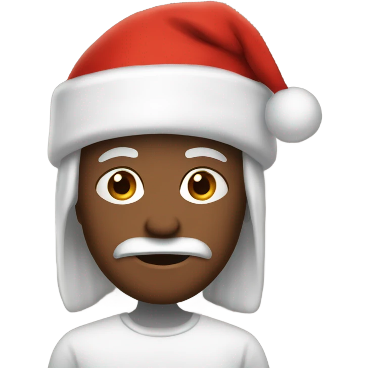 Daryl with a Santa hat  emoji