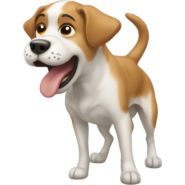 Dog farting emoji