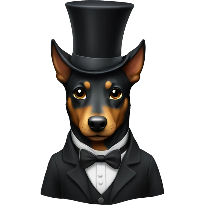 kelpie with top hat  emoji