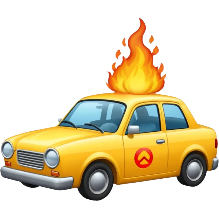 Fired car emoji