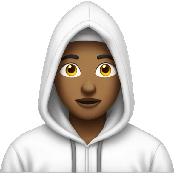 A White Hoodie oversize emoji