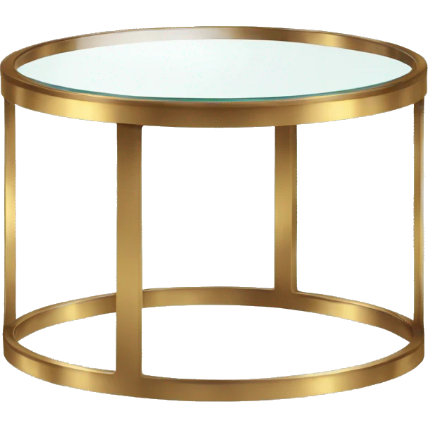 Small-round-Golden-band-glass-coffee-table emoji