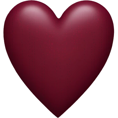 burgundy heart emoji