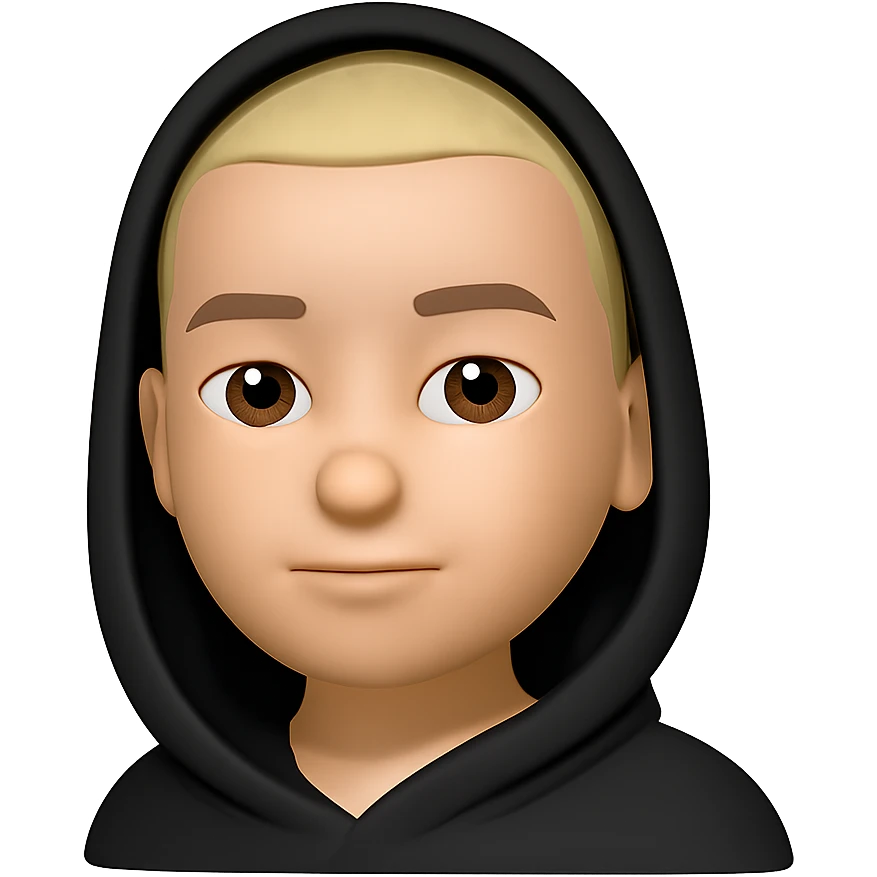 Convert this person into a 3D emoji in the Apple style, keeping the facial features and expression, with a smooth, rounded, cartoon-like look. Remove the background. The style should resemble Apple 3D emojis with a polished and friendly appearance. emoji