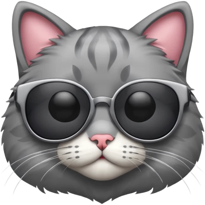 Cat wearing sunglasses emoji