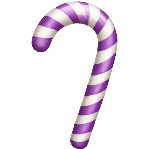 Lilac Candy cane  emoji