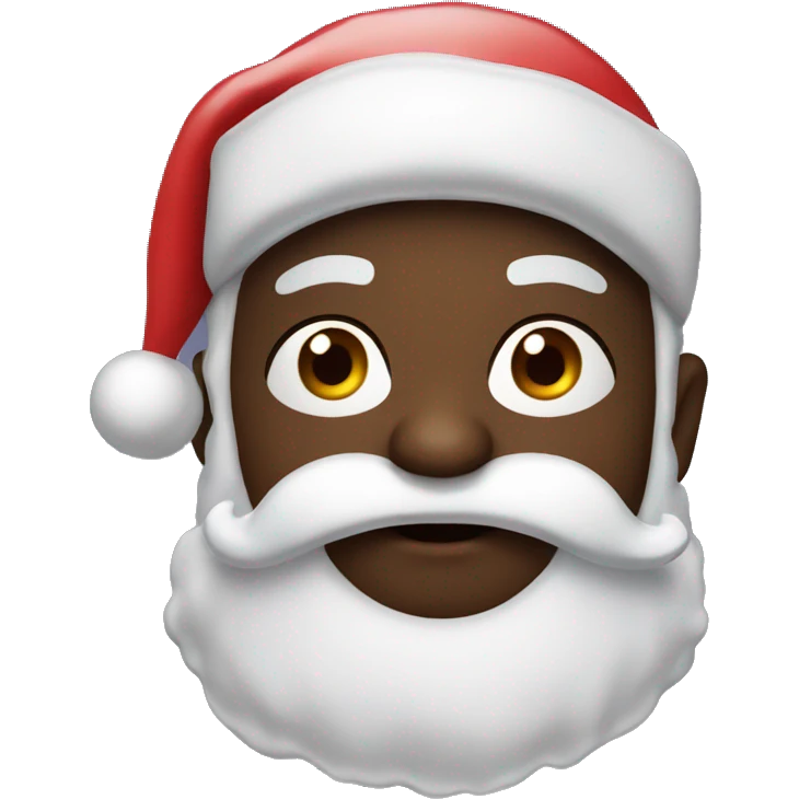 Black santa lip emoji