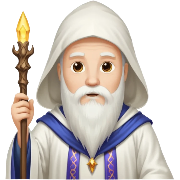 A wizard in white emoji