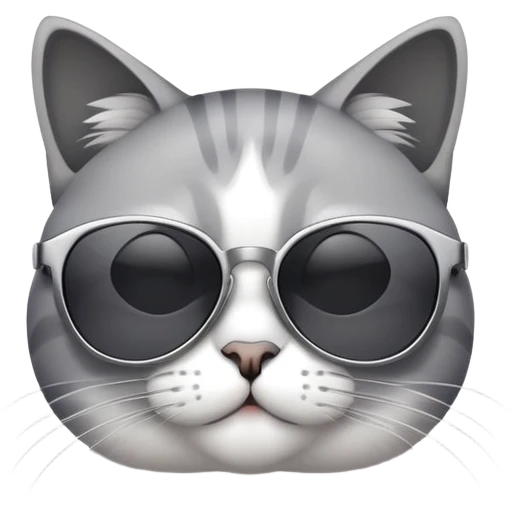 Cat with sunglasses emoji