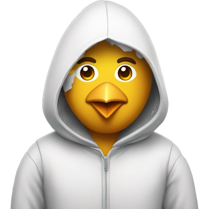 software engineer wearing a chicken costume emoji