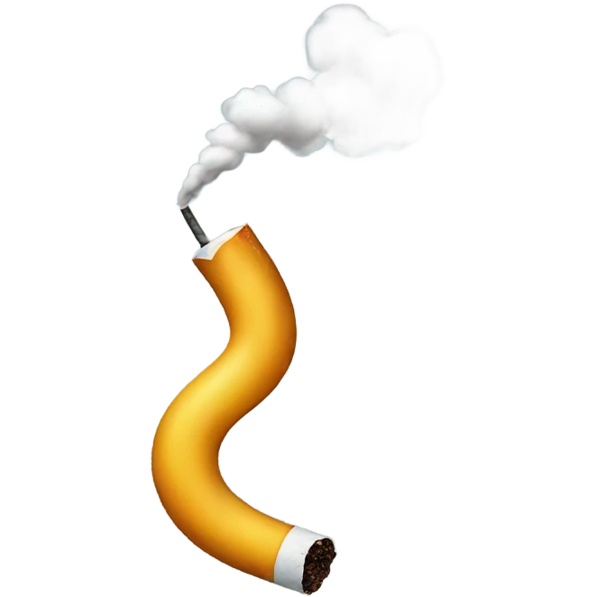 Emoji smoking a cigarette  emoji