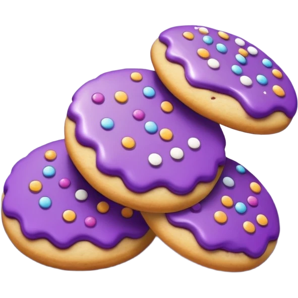 Cookies purple  emoji