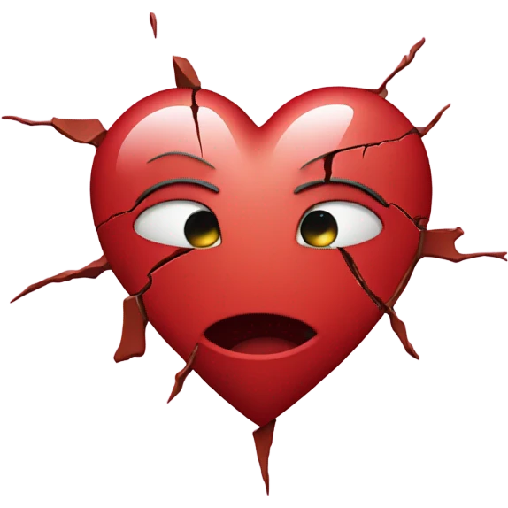 frustrated by love emoji