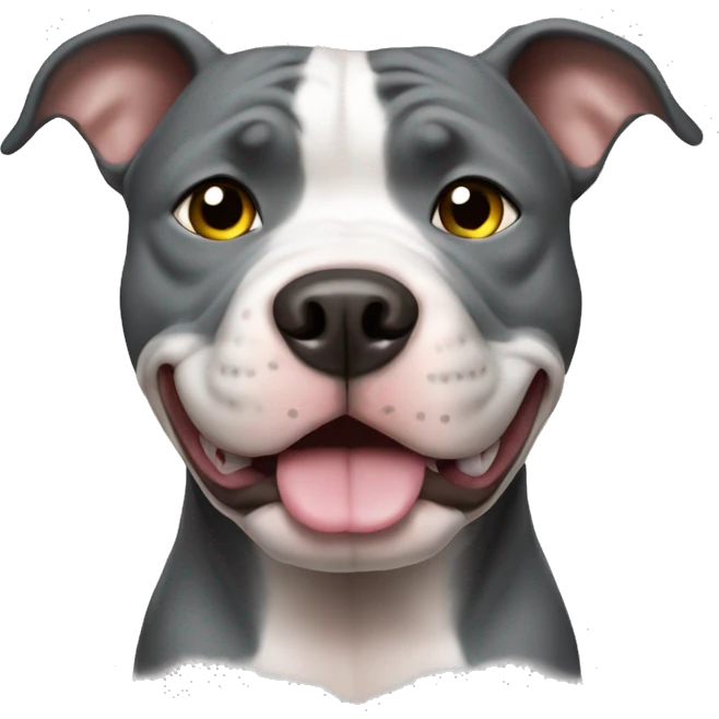 Pitbull  gris  emoji