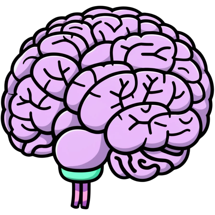 magic brain with glowing effects emoji