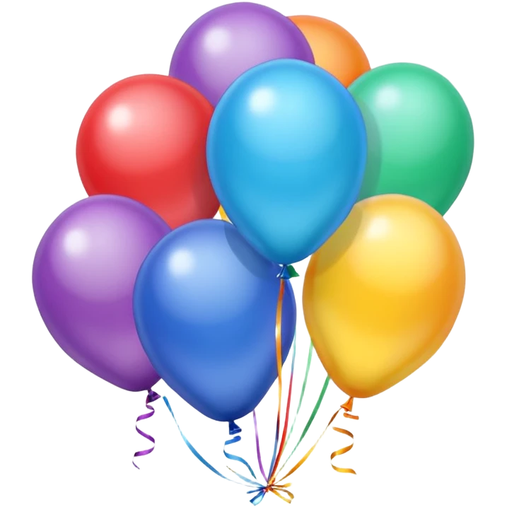 Birthday balloons 24 emoji
