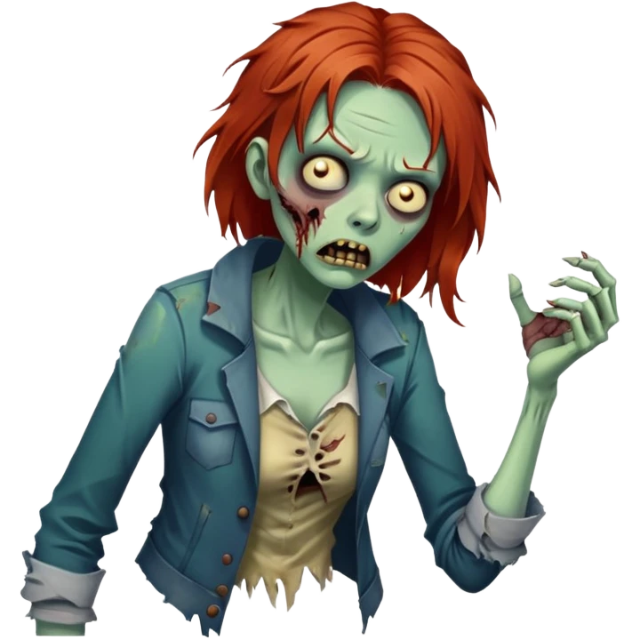Zombi ruivo emoji