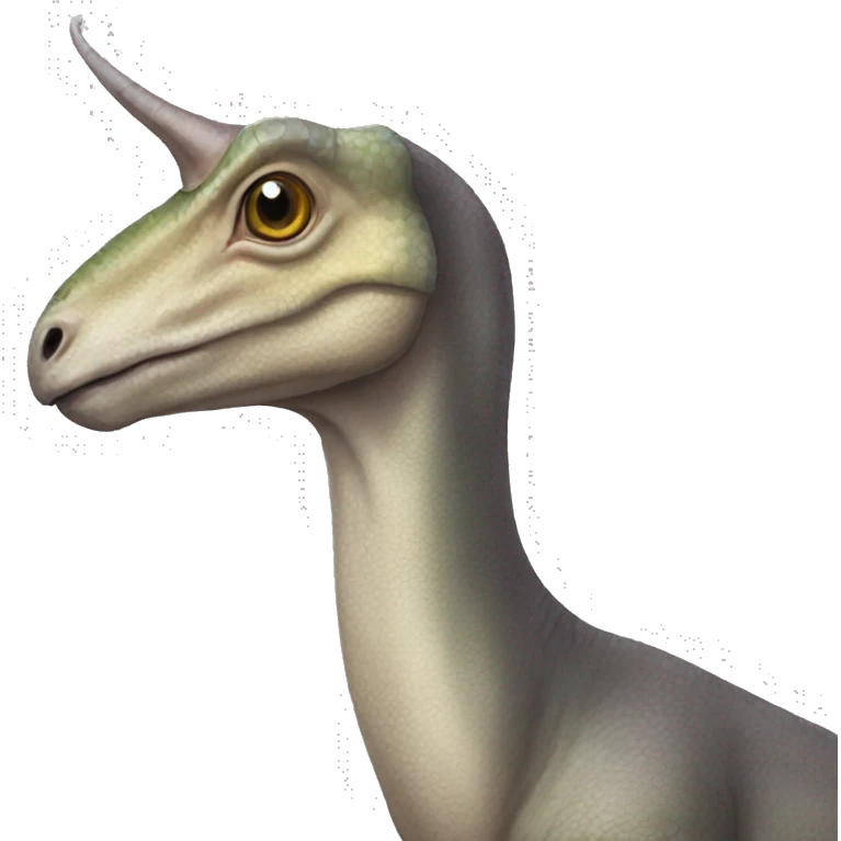 Parasaurolophus with head crest emoji