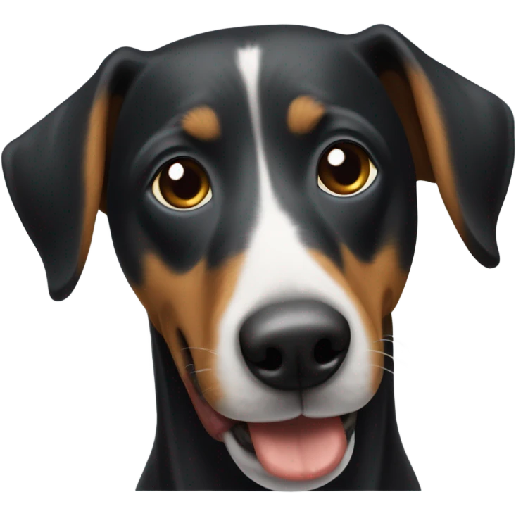 Perro salchicha negro emoji