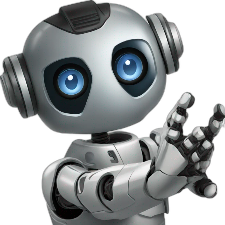 robot staring at viewer emoji