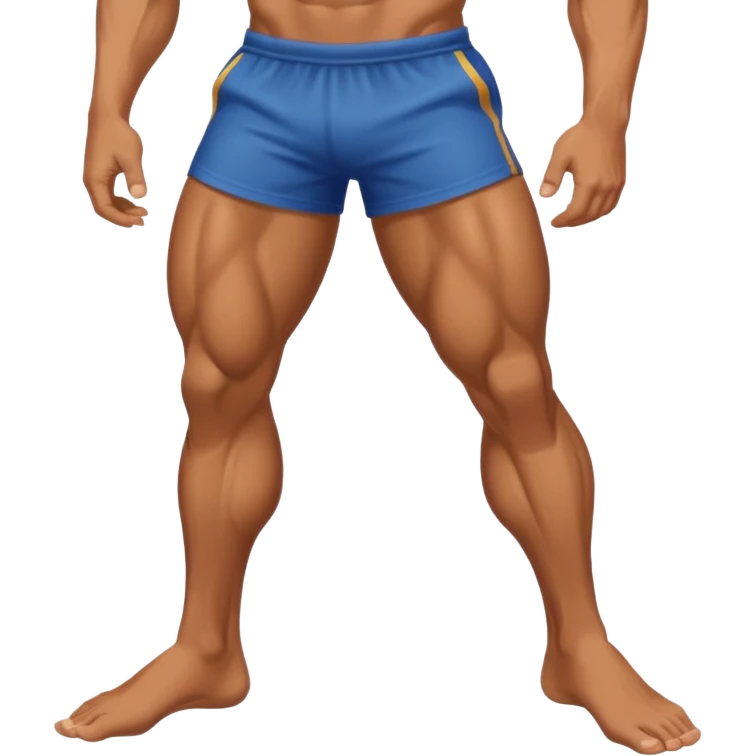piernas de hombre musculoso emoji