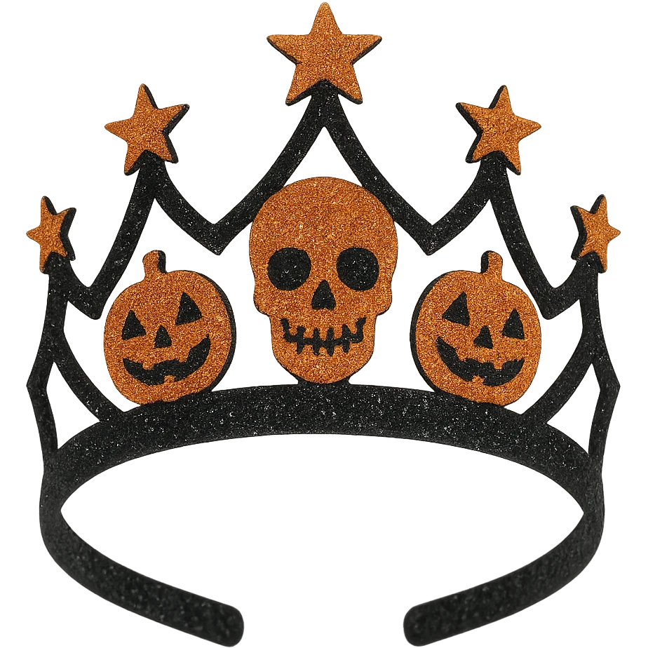 halloween crown, sparkly and trendy, remove background emoji
