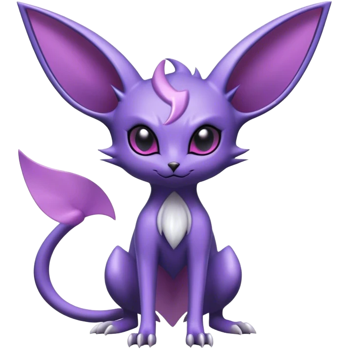Cool Edgy Shiny Noibat-Espeon-hybrid  full body emoji
