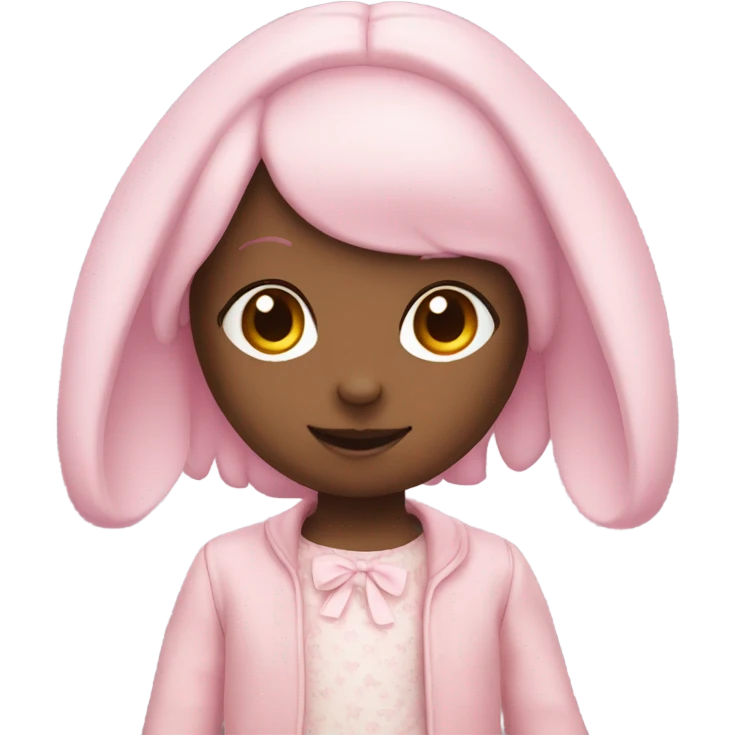 pastel pink rabbit doll emoji