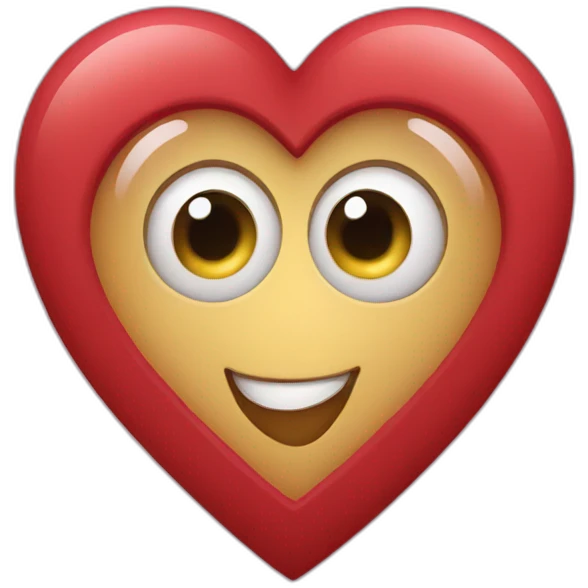 Heart with eyes emoji