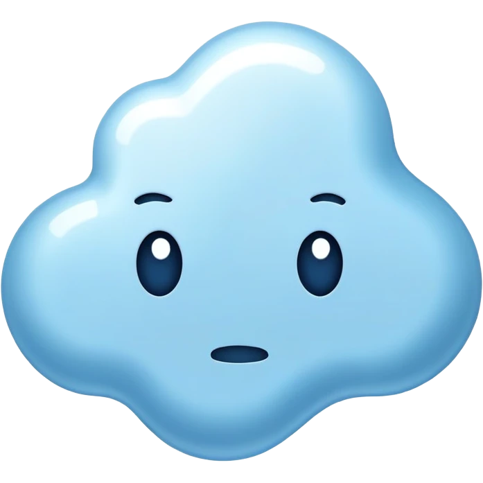 very irregular light blue spot, highly asymmetrical shape, abstract blob with jagged edges emoji