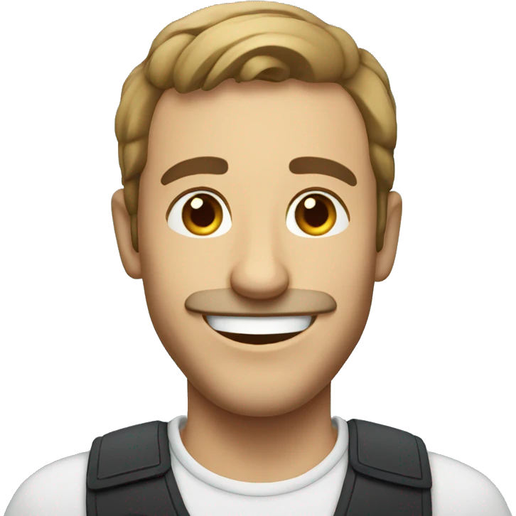 Smiling French man emoji