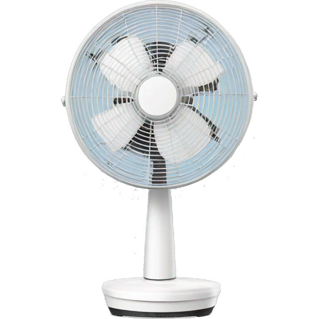Cute white classic Stand fan emoji