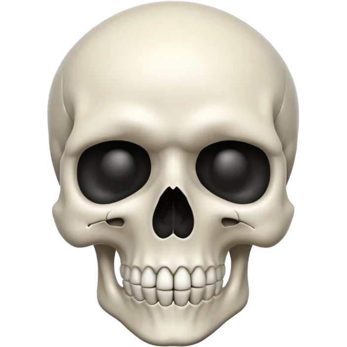 Create a skull ☠️ but without the crossbones emoji