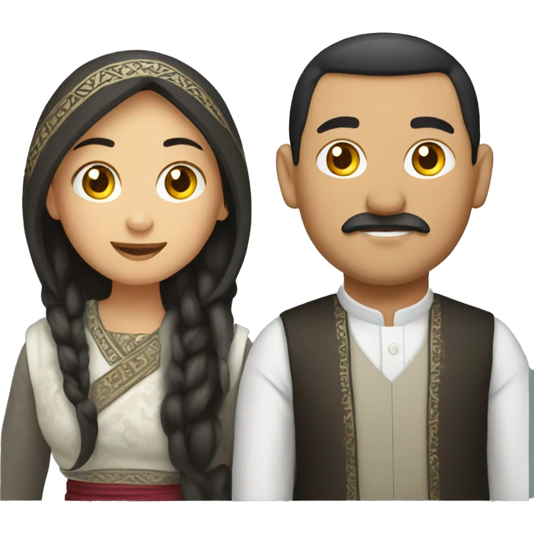 Turkic couple emoji