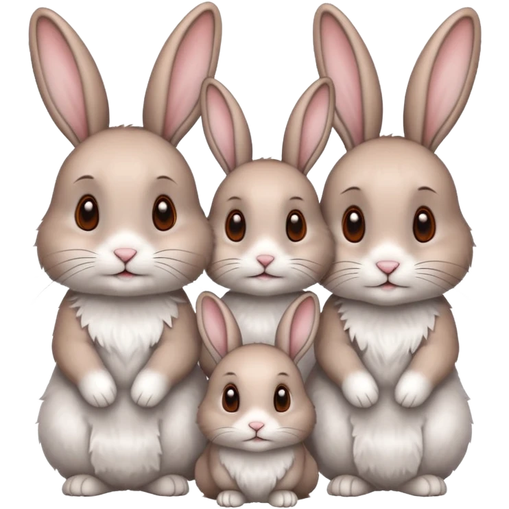 Rabbit family  emoji