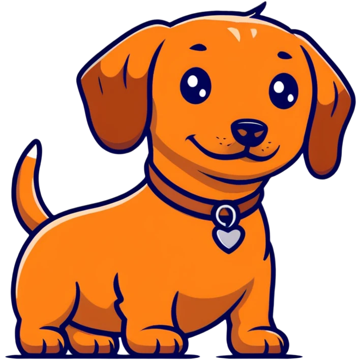 cute dachshund emoji