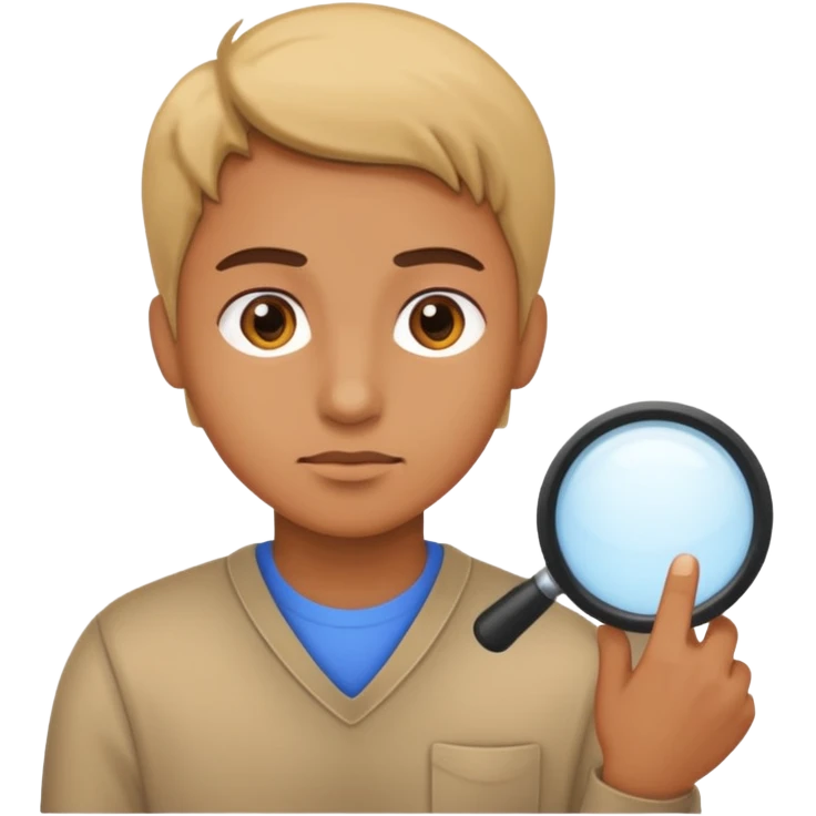 searching for something or looking at something in detail. emoji