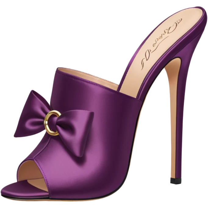 Agent Provocateur Elice Plum Mules pair 
 emoji