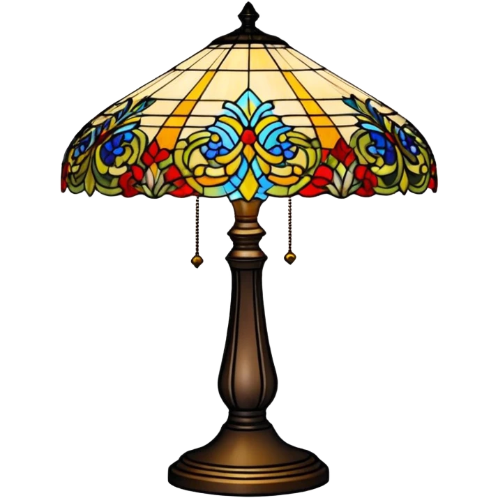 Stained glass lamp emoji