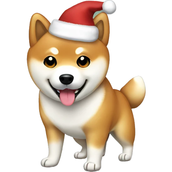Christmas Shiba Inu  emoji