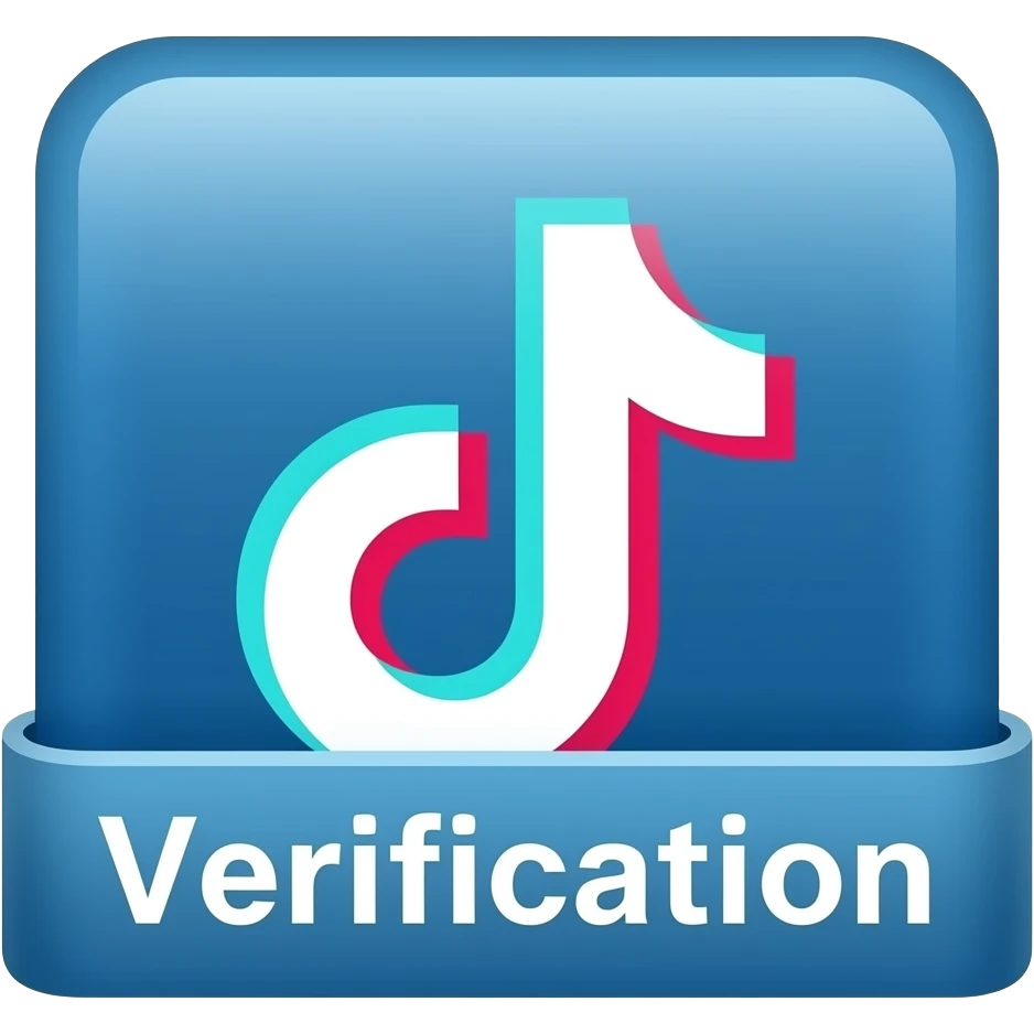 Verificado azulVerificado de color azul de tiktok emoji