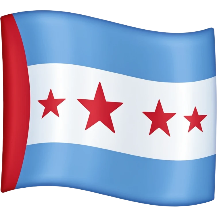 Chicago flag emoji