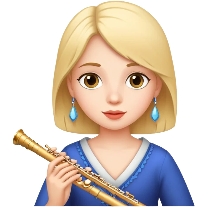 girl with the flute emoji