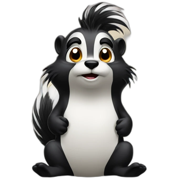 Fuming skunk emoji