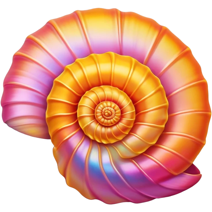 Maui sunrise shell emoji