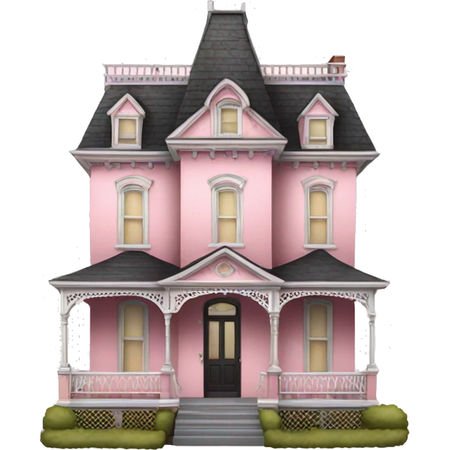 light pink victorian house  emoji